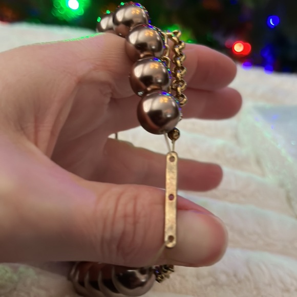 Brown/bronz elasticized bracelet - Picture 4 of 5